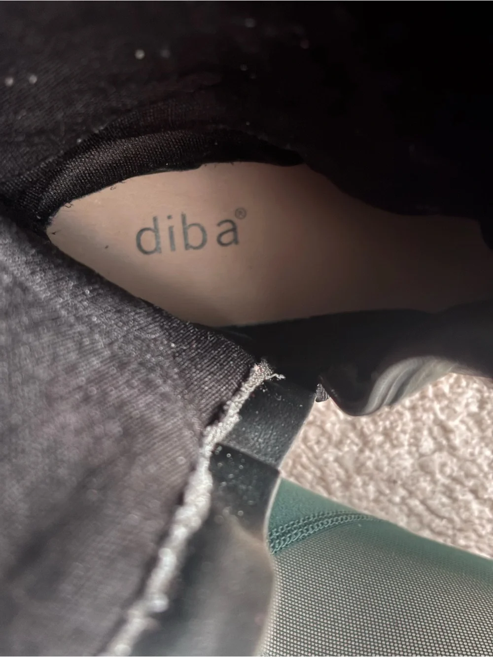 Diba Black Leather Zip Boots
